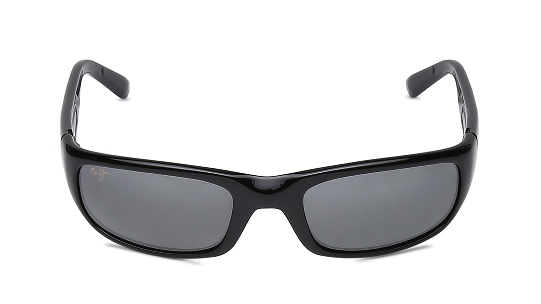 Image 1 of Grey Wraparound Polarized Sunglasses for Men and Women from Maui Jim Available at Titan Eye+