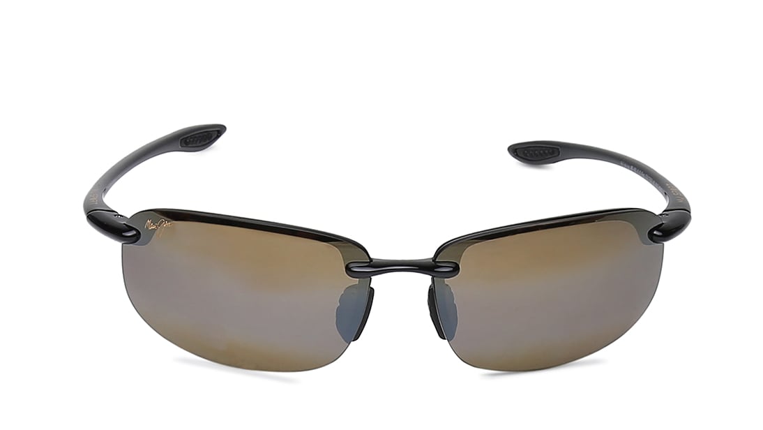 Image 1 of Bronze Sporty Polarized Sunglasses for Men and Women from Maui Jim Available at Titan Eye+