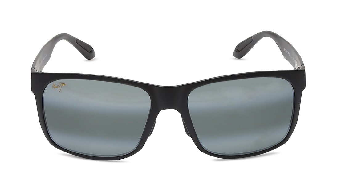 Image 1 of Grey Rectangle Polarized Sunglasses for Men and Women from Maui Jim Available at Titan Eye+