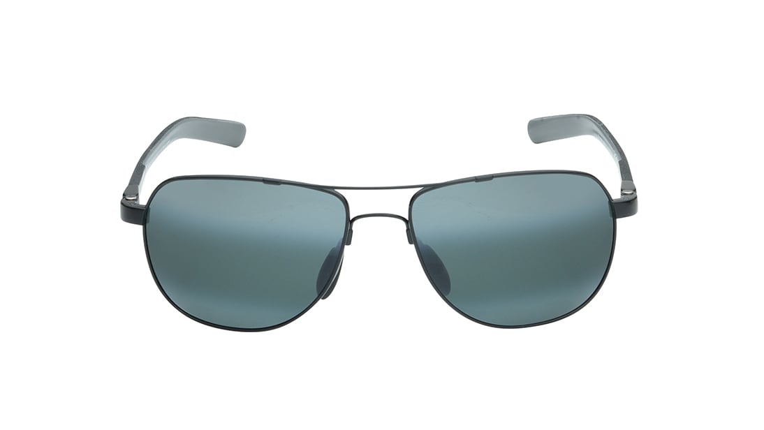 Image 1 of Grey Square Polarized Sunglasses for Men and Women from Maui Jim Available at Titan Eye+