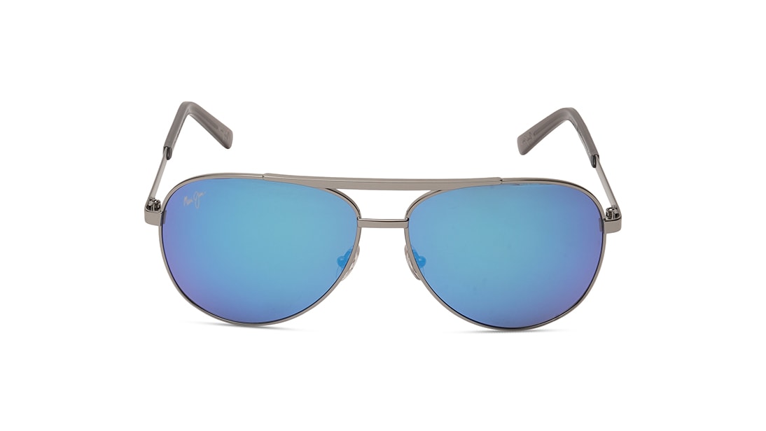 Image 1 of Blue Aviator Polarized Sunglasses for Men and Women from Maui Jim Available at Titan Eye+