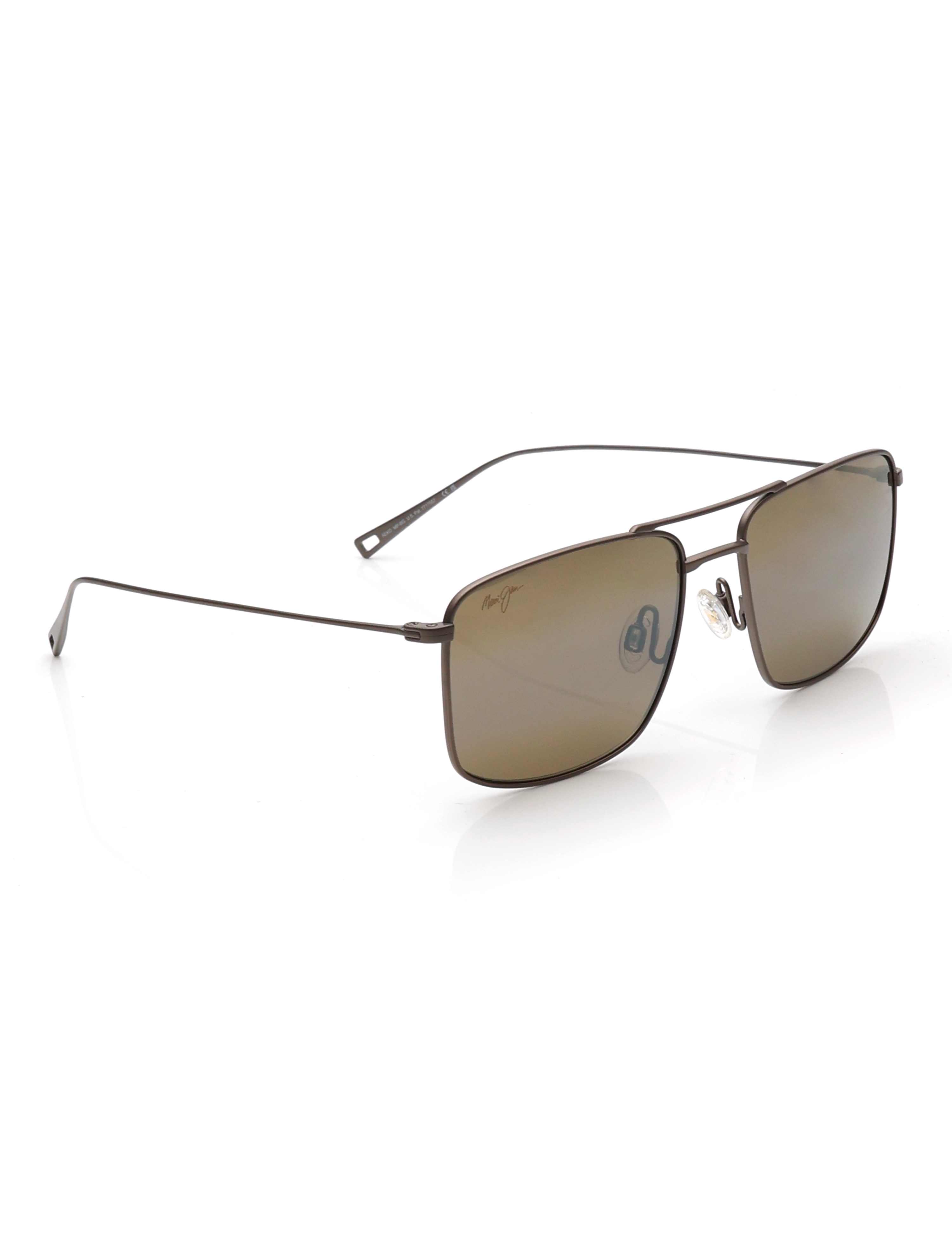 Image 1 of Bronze Rectangle Sunglasses for Men from Maui Jim Available at Titan Eye+