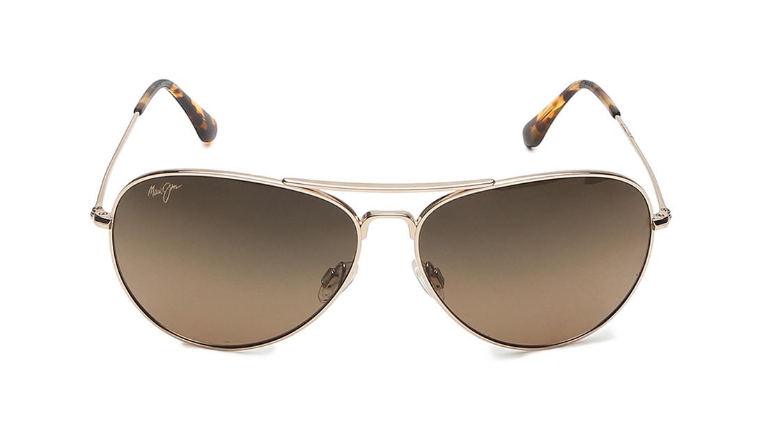 Image 1 of Bronze Aviator Polarized Sunglasses for Men and Women from Maui Jim Available at Titan Eye+