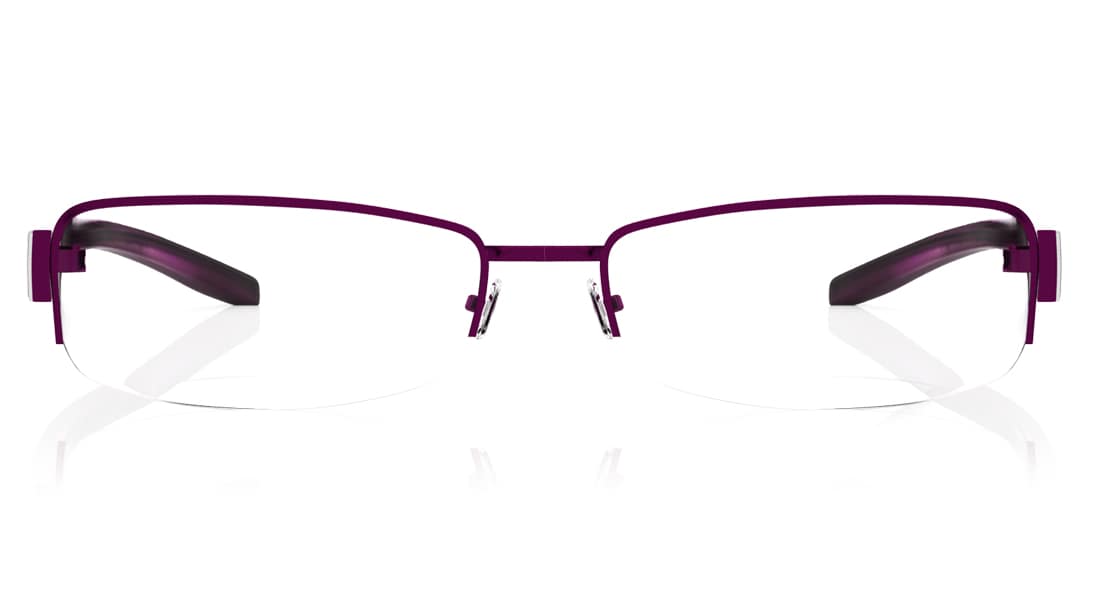 Image 1 of Purple Rectangle Semi-Rimmed Eyeglasses (T1546B1A1|50) from Titan Available at Titan Eye+