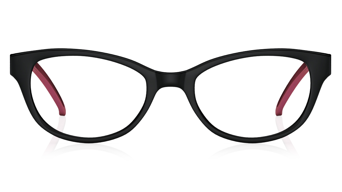 Image 1 of Black CatEye Eyeglasses for Women from Titan Available at Titan Eye+