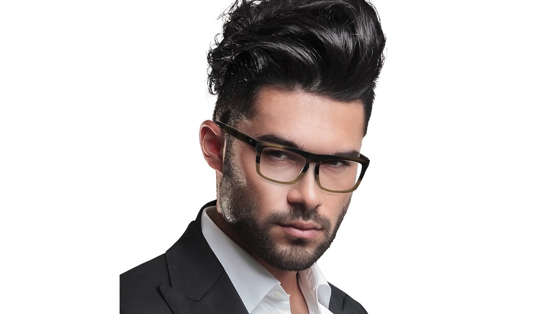 Image 4 of Brown Square Rimmed Eyeglasses (T2206B1B1|57) from Titan Available at Titan Eye+