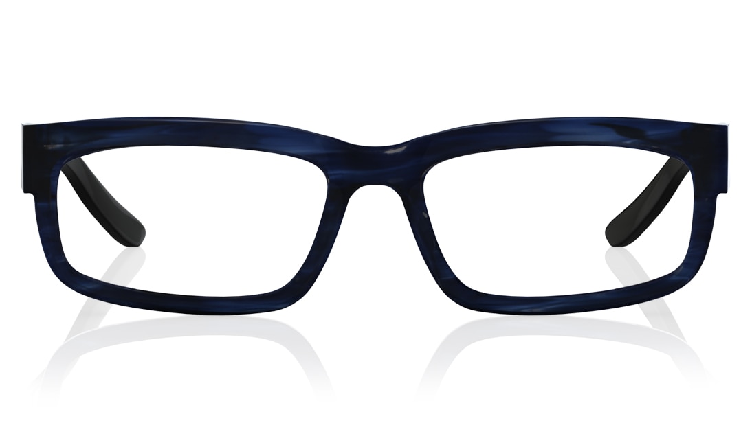 Image 1 of Blue Rectangle Rimmed Eyeglasses (T2209C1A1|52) from Titan Available at Titan Eye+