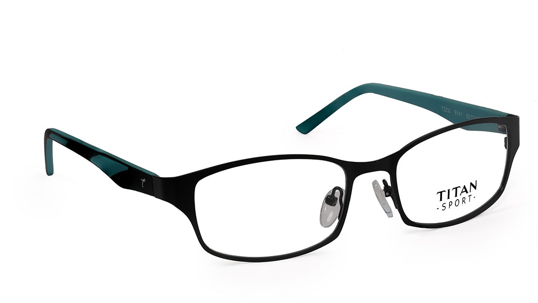 Black Rectangle Rimmed Eyeglasses (T2232B1A1|52)