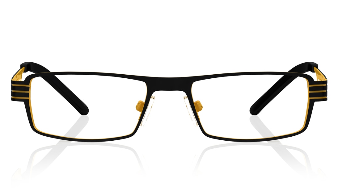 Image 1 of Black Rectangle Rimmed Eyeglasses (T2237A1A1|52) from Titan Available at Titan Eye+