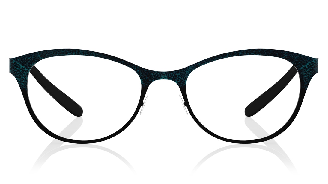 Image 1 of Green CatEye Eyeglasses for Women from Titan Available at Titan Eye+