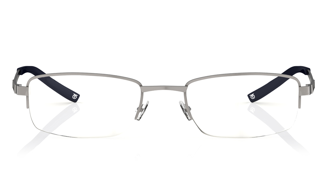 Image 1 of Gun Metal Rectangle Semi-Rimmed Eyeglasses (T2280A1A1|50) from Titan Available at Titan Eye+
