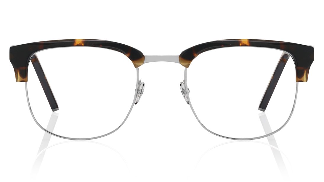 Image 1 of Gun metal Clubmaster Rimmed Eyeglasses  (T2291B1A1|53) from Titan Available at Titan Eye+