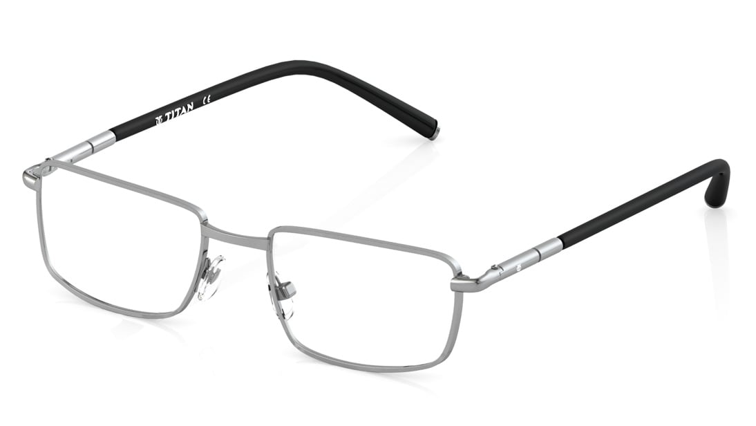Gun metal Rectangle Rimmed Eyeglasses (T2322B1A1|52)