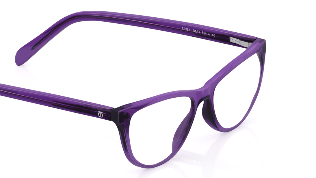 Purple CatEye Rimmed Eyeglasses Titan T2367B1A1 at best price Titan Eye