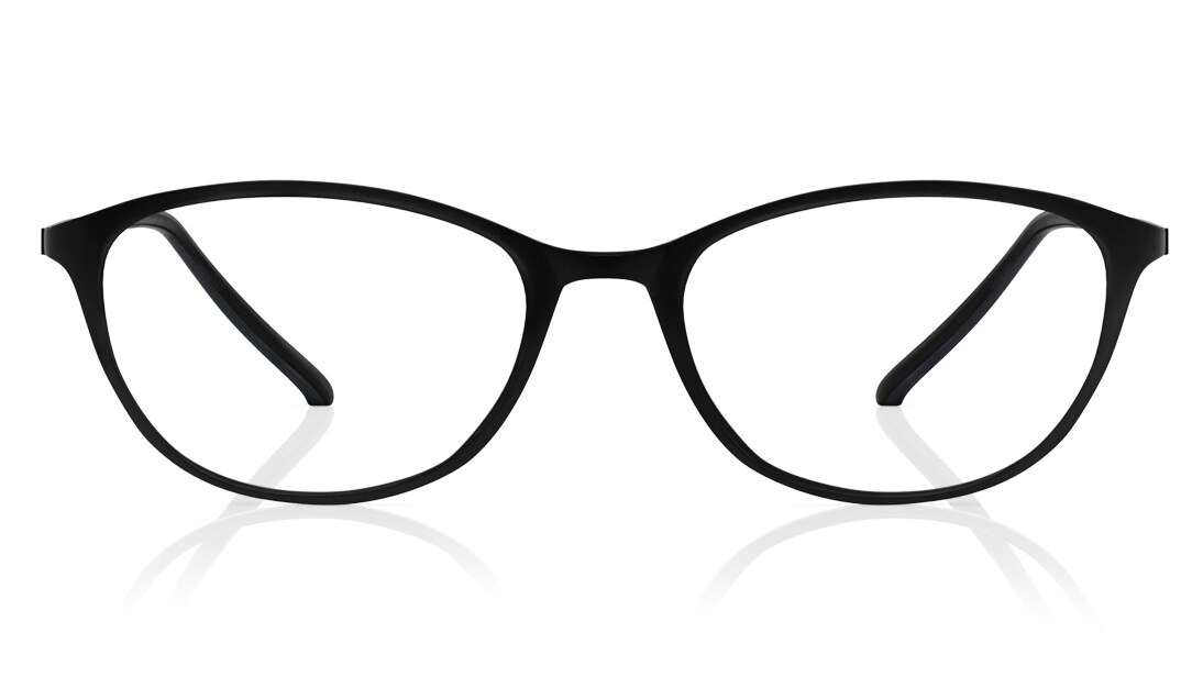 Image 1 of Black Oval Eyeglasses for Women from Titan Available at Titan Eye+