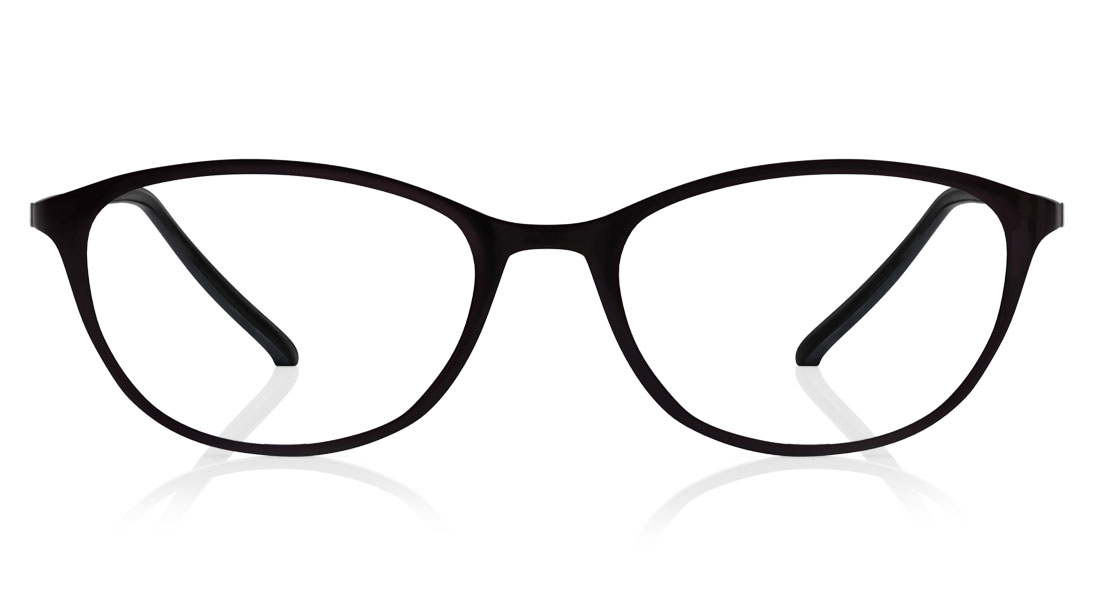 Image 1 of Black Oval Eyeglasses for Women from Titan Available at Titan Eye+
