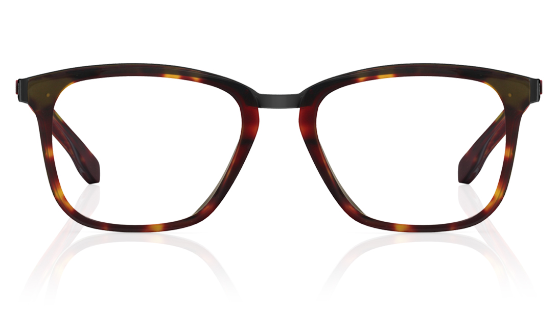 Image 1 of Brown Yellow Square Rimmed Eyeglasses  (T2434B1A1|52) from Titan Available at Titan Eye+
