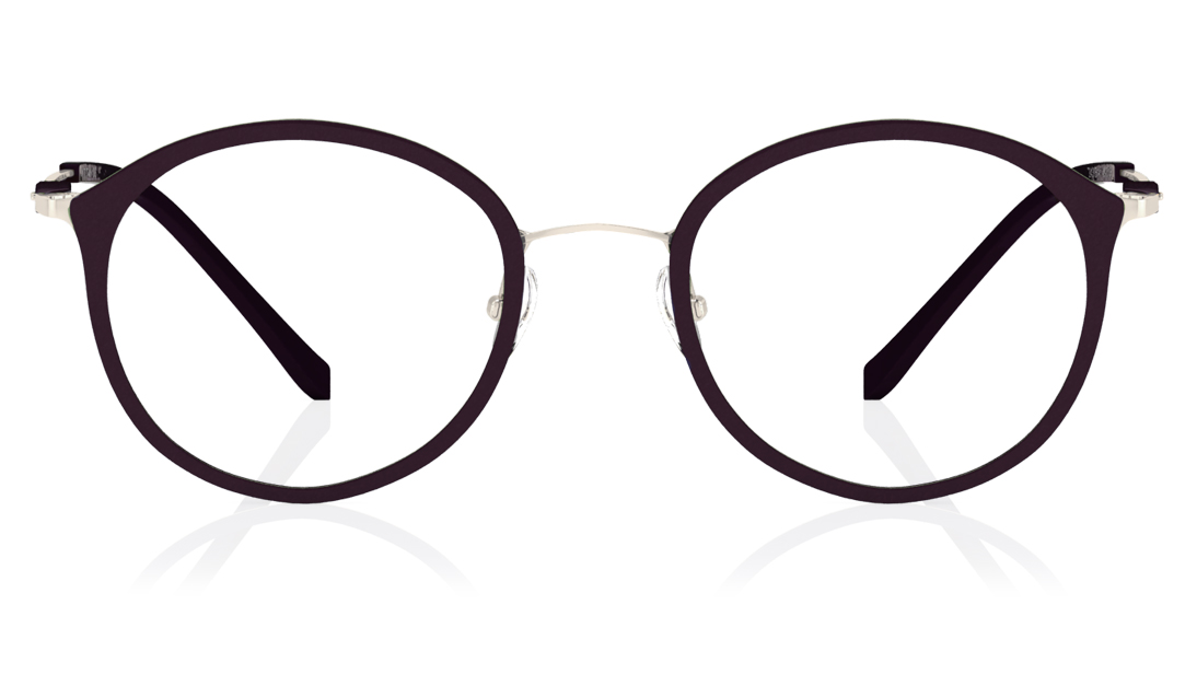 Image 1 of Purple Round Eyeglasses for Women from Titan Available at Titan Eye+