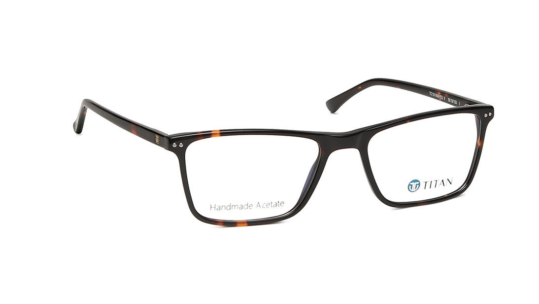 [IndiFit] Brown Square Rimmed Eyeglasses (TC1014MFP2L|56)