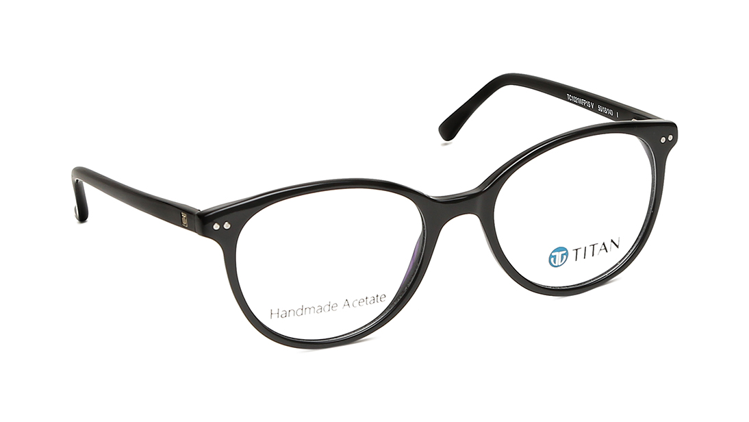 [IndiFit] Black Round Rimmed Eyeglasses (TC1021WFP1S|49)