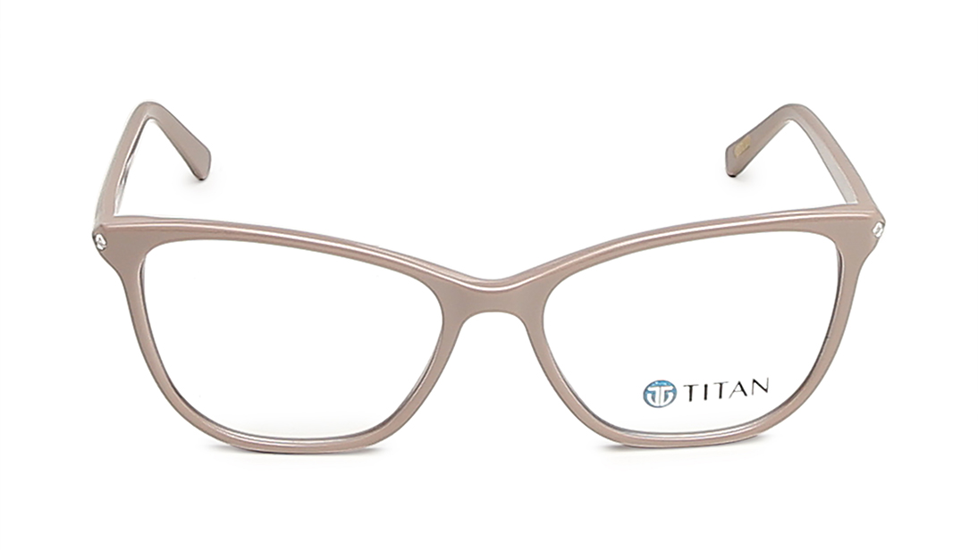 Image 1 of Nude Cateye Rimmed Eyeglasses  (TC1044WFP4LNUV|53) from Titan Available at Titan Eye+