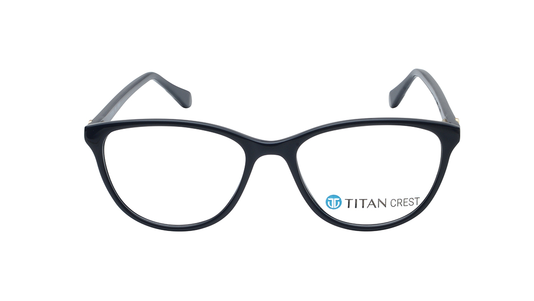 Image 1 of Blue CatEye Rimmed Eyeglasses for Women from Titan Available at Titan Eye+