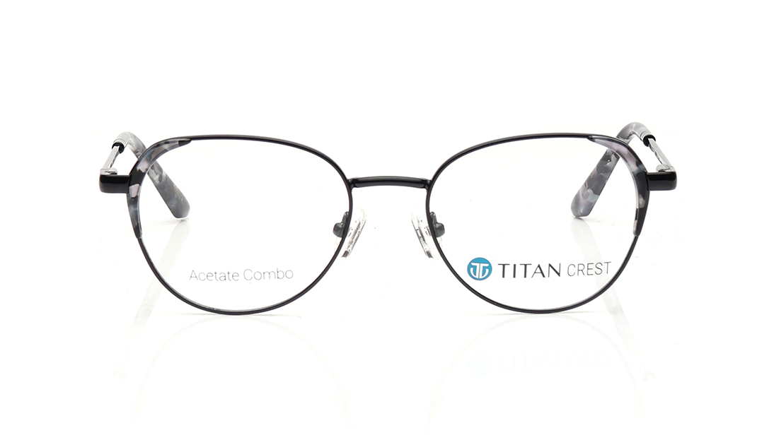 Image 1 of Black CatEye Eyeglasses for Women from Titan Available at Titan Eye+