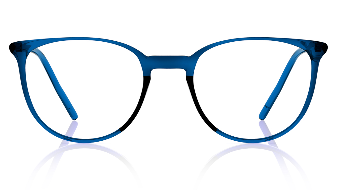 Image 1 of Blue Oval Eyeglasses for Women from Titan Available at Titan Eye+
