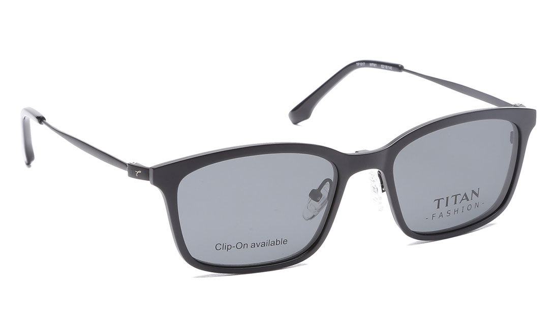 Image 2 of Black Wayfarer Rimmed Eyeglasses (TF1017WFM1|52) from Titan Available at Titan Eye+