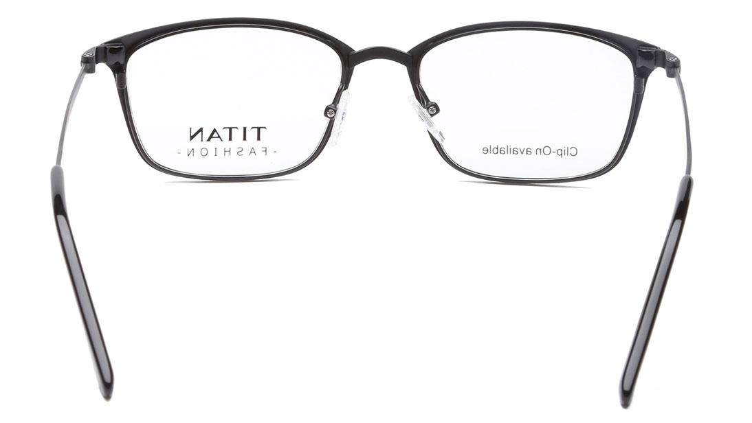 Image 4 of Black Wayfarer Rimmed Eyeglasses (TF1017WFM1|52) from Titan Available at Titan Eye+