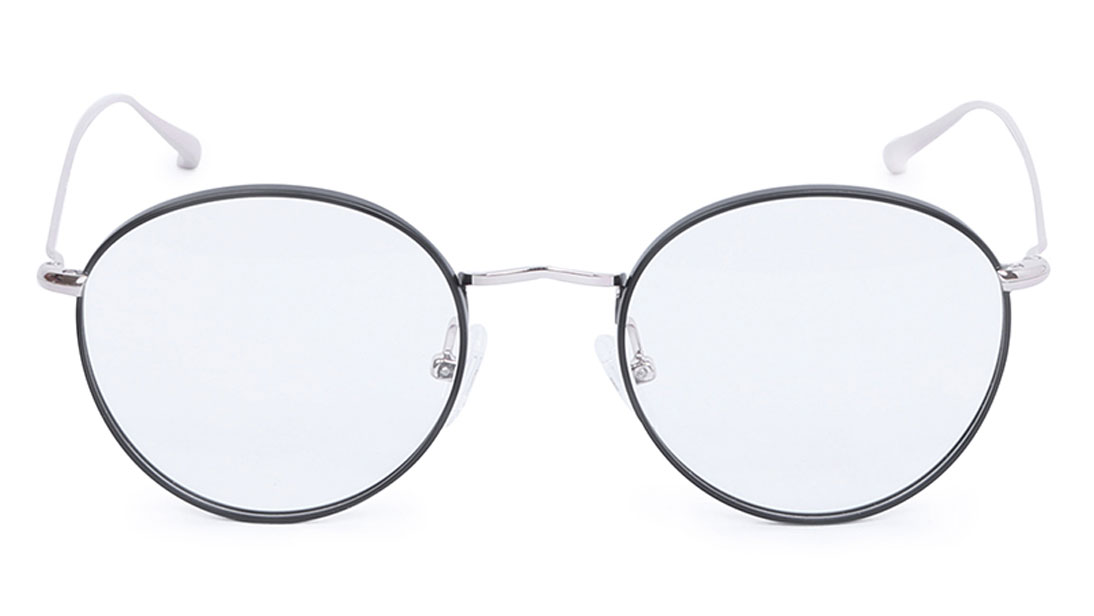 Image 1 of Black Round Eyeglasses for Men from Titan Available at Titan Eye+