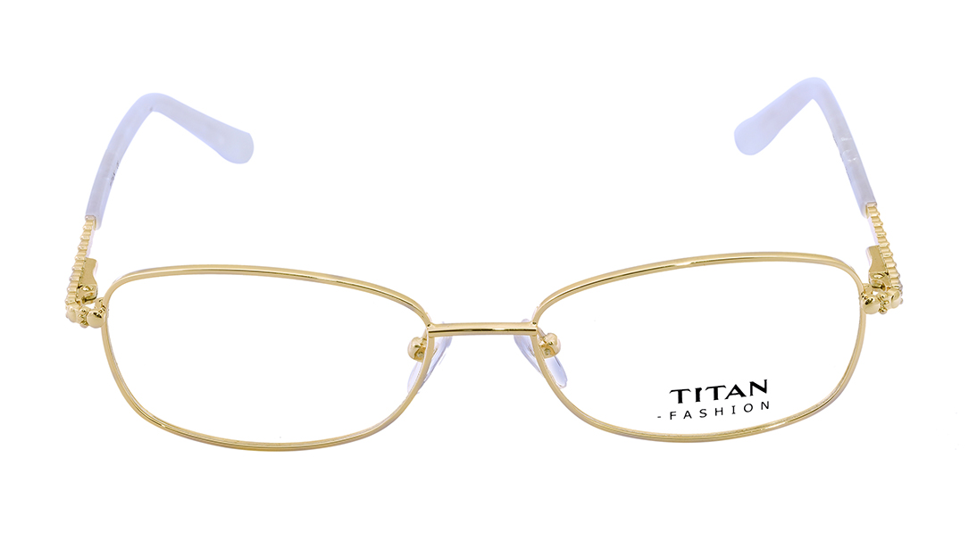 Image 1 of Gold Navigator Rimmed Eyeglasses (TF1075WFM1|52) from Titan Available at Titan Eye+