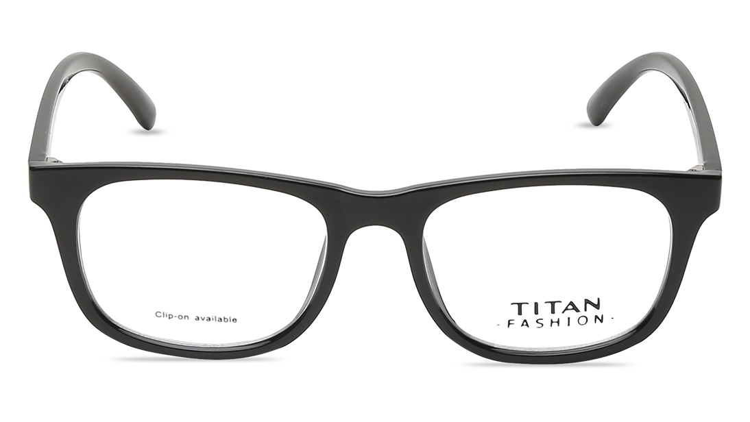 Image 1 of Black Wayfarer Rimmed Eyeglasses (TF1084MFP1|52) from Titan Available at Titan Eye+