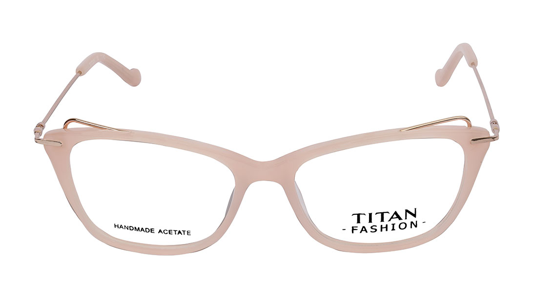 Image 1 of Pink CatEye Eyeglasses for Women from Titan Available at Titan Eye+