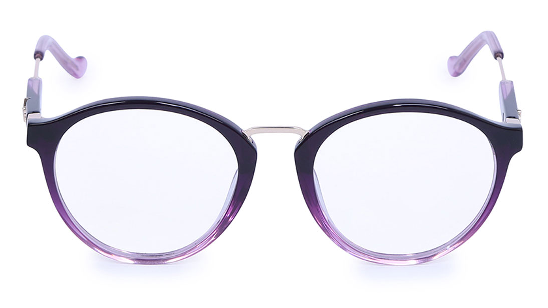 Image 1 of Purple Round Rimmed Eyeglasses (TF1091WFC2|48) from Titan Available at Titan Eye+