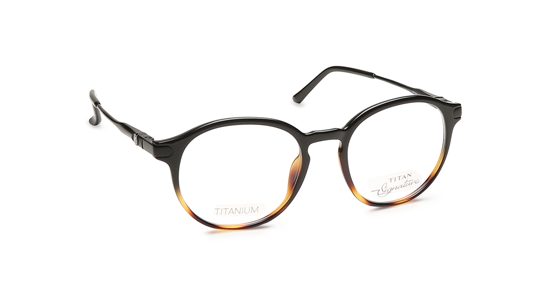 Black Round Rimmed Eyeglasses (TF1116MFC2|49)