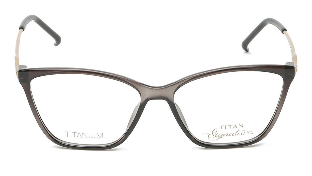 Image 1 of Grey Cateye Rimmed Eyeglasses  (TF1117WFC2|51) from Titan Available at Titan Eye+