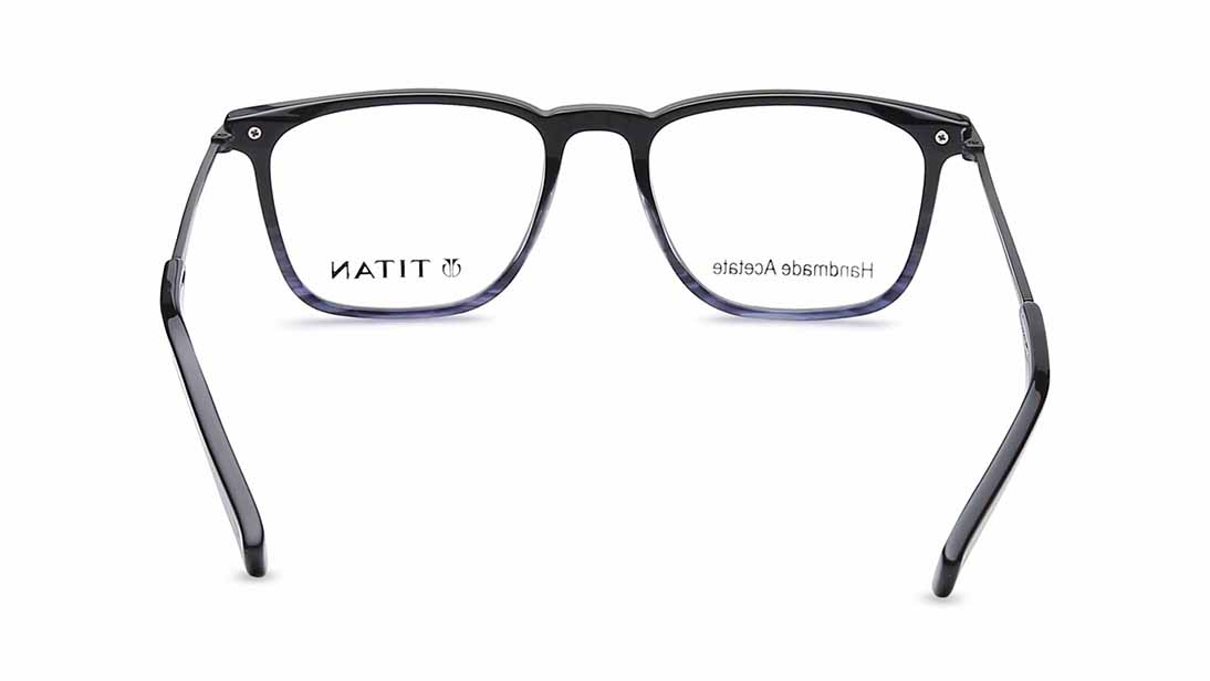 Image 4 of Black Wayfarer Rimmed Eyeglasses (TF1138MFC2|51) from Titan Available at Titan Eye+