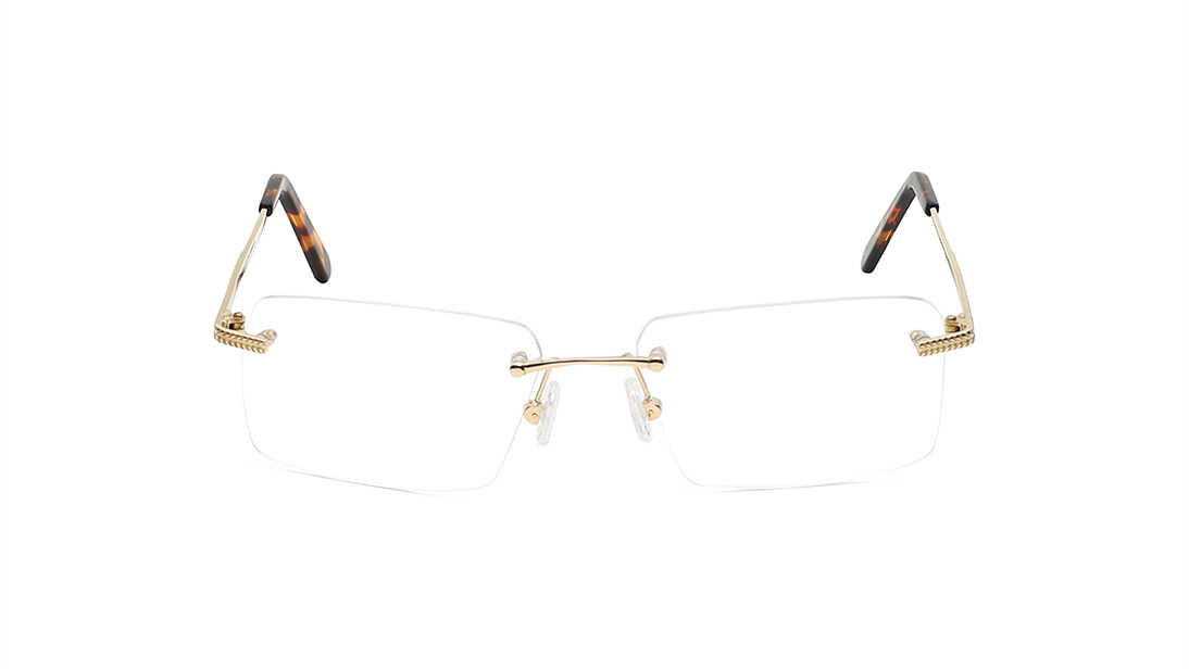 Image 1 of Gold Rimless Unisex Eyeglasses (TG029URMA1A|54) from Aristo Available at Titan Eye+