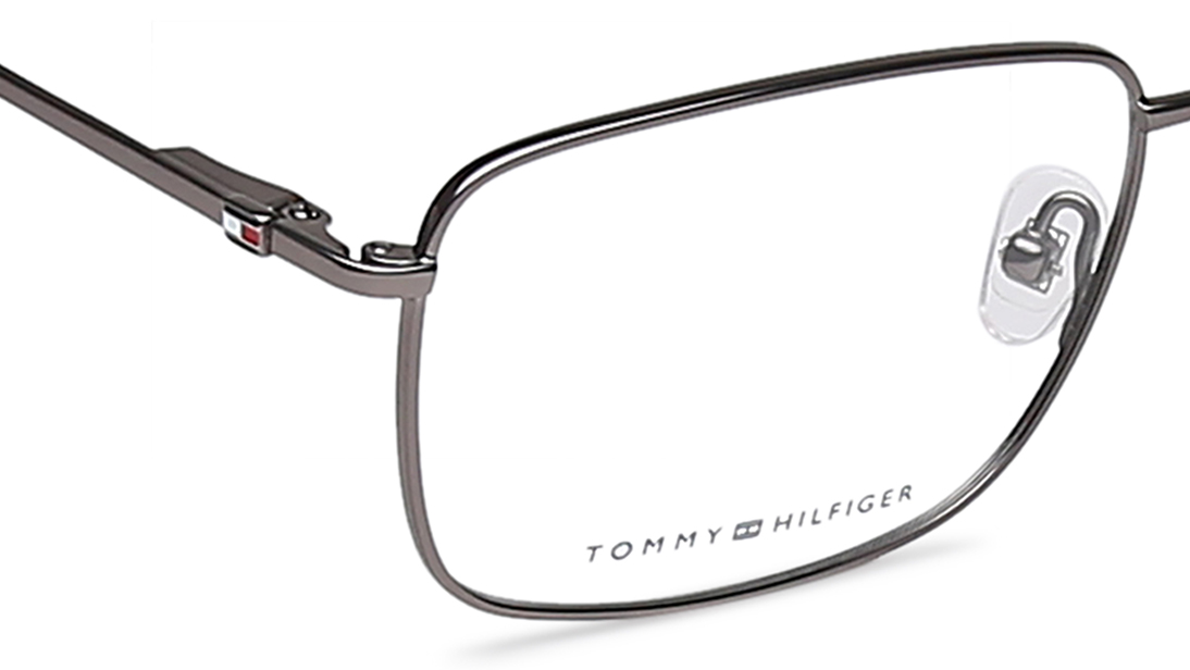 Image 5 of Gun Metal Navigator Rimmed Eyeglasses (TH6171TC454|48) from Tommy Hilfiger Available at Titan Eye+