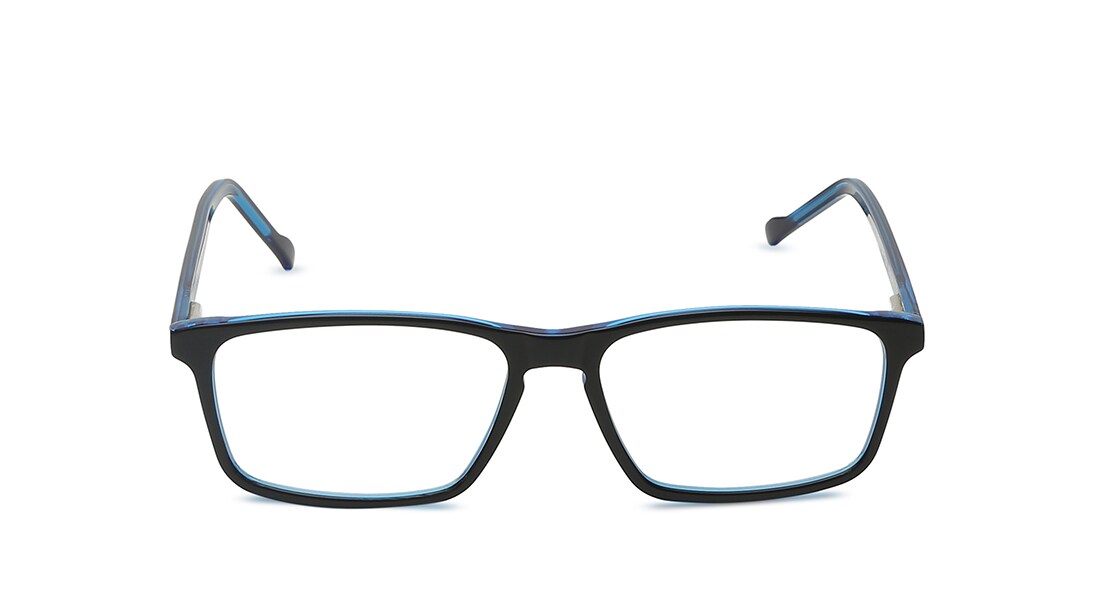 Image 1 of Black and Blue Rectangle Men Computer Glasses (TI1008MFP1PL030V|53) from Titan Available at Titan Eye+