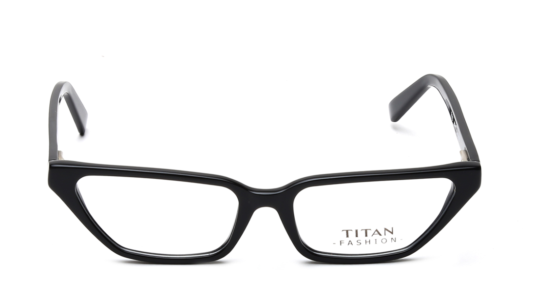 Black CatEye Rimmed Eyeglasses Titan - TI1013WFP1 at best price | Titan ...
