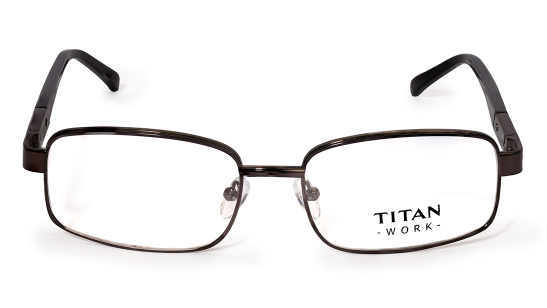 Image 1 of Bronze Navigator Rimmed Eyeglasses (TR1029A1A1|55) from Titan Available at Titan Eye+