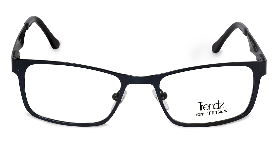 Image 1 of Blue Rectangle Rimmed Eyeglasses (TR1127B1A1|51) from Titan Available at Titan Eye+