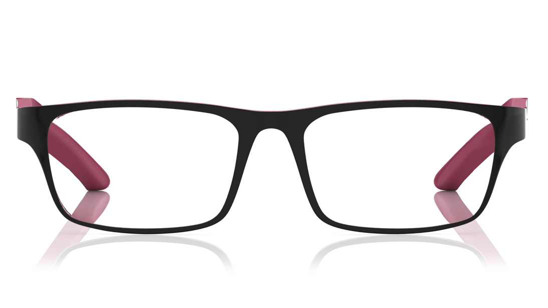 Image 1 of Black Wayfarer Eyeglasses for Men and Women from Titan Available at Titan Eye+