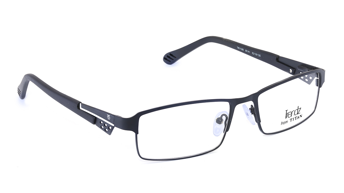 Black Rectangle Rimmed Eyeglasses (TR1160B1A1|52)