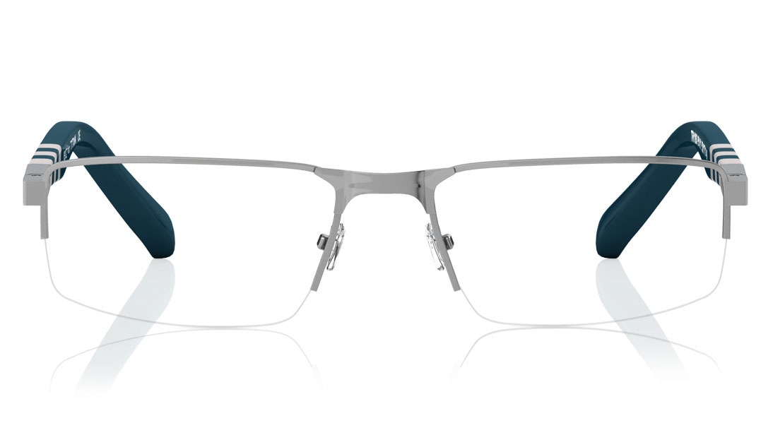 Image 1 of Gun Metal Navigator Semi-Rimmed Eyeglasses (TR1163B1A1|52) from Titan Available at Titan Eye+