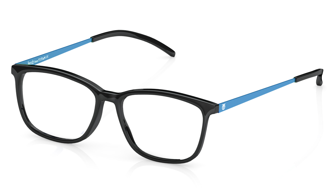 Black Wayfarer Rimmed Eyeglasses  (TR1210B1A1|50)