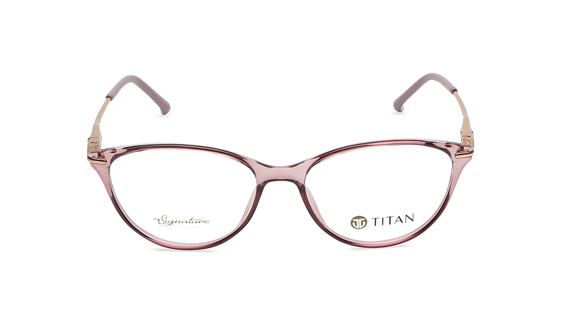 Image 1 of Pink Cateye Rimmed Eyeglasses  from Titan Available at Titan Eye+