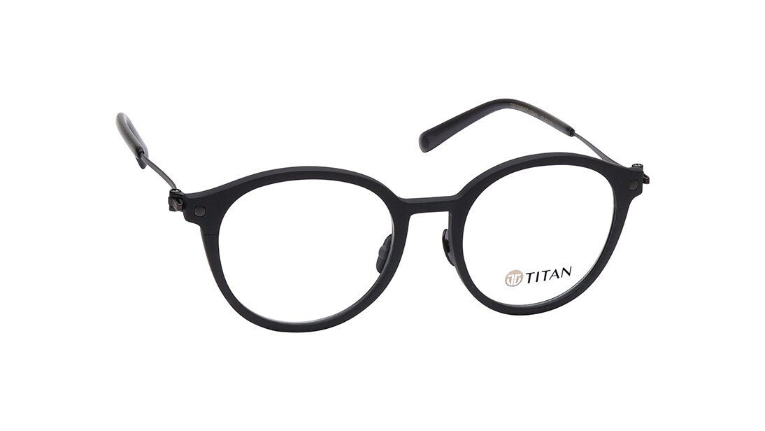 Black Round Rimmed Men Eyeglasses (TS1035MFC1SBKV|48)